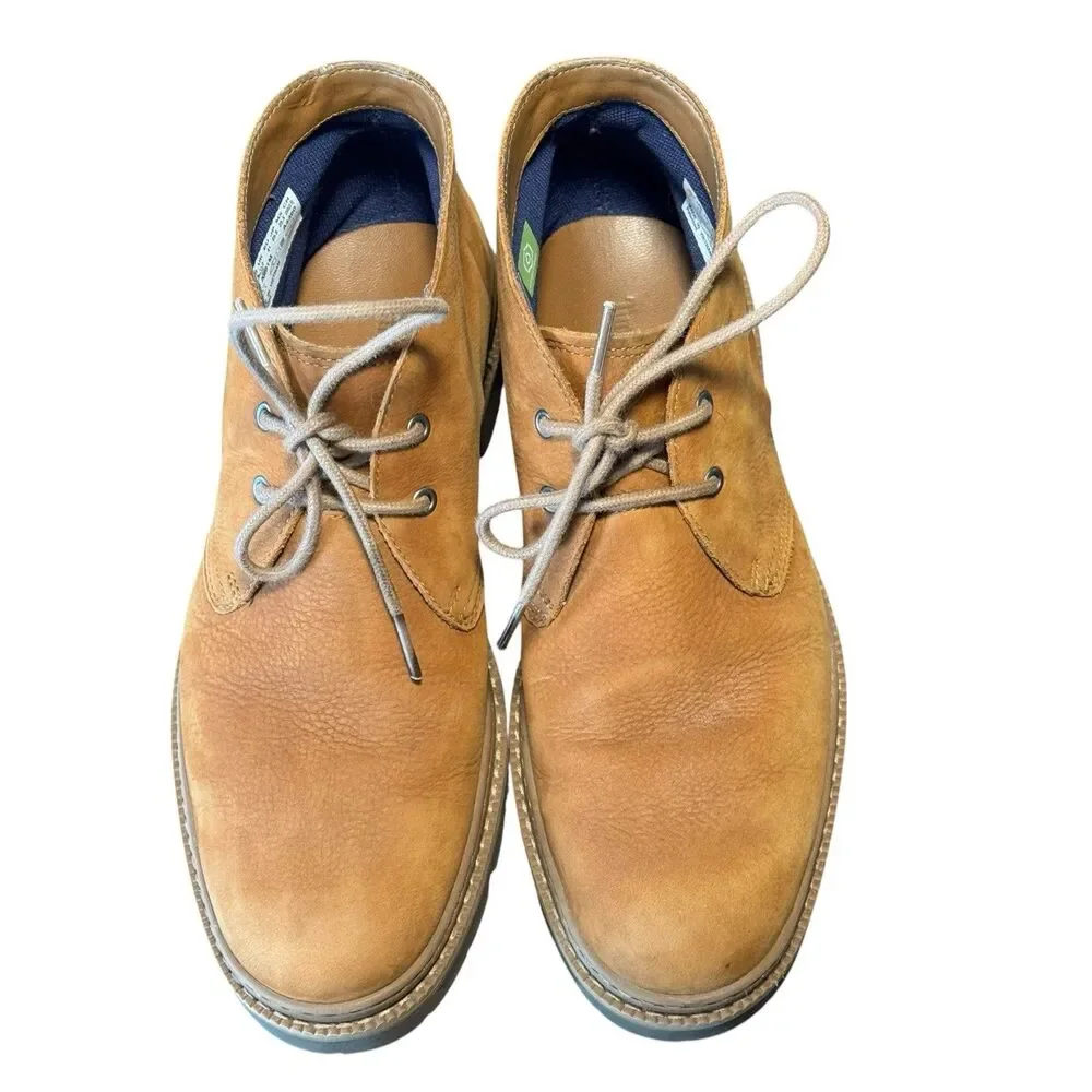Timberland Mens 7.5 Port Union Waterproof Chukka Boots Brown TimberDry Leather
